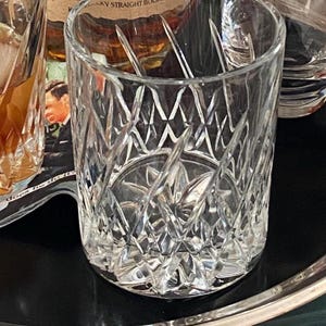 Sagamore Cut Crystal Glasses | Old Fashioned & Highball | German 24% Lead Crystal Barware | Vintage Drinkware | Free Shipping