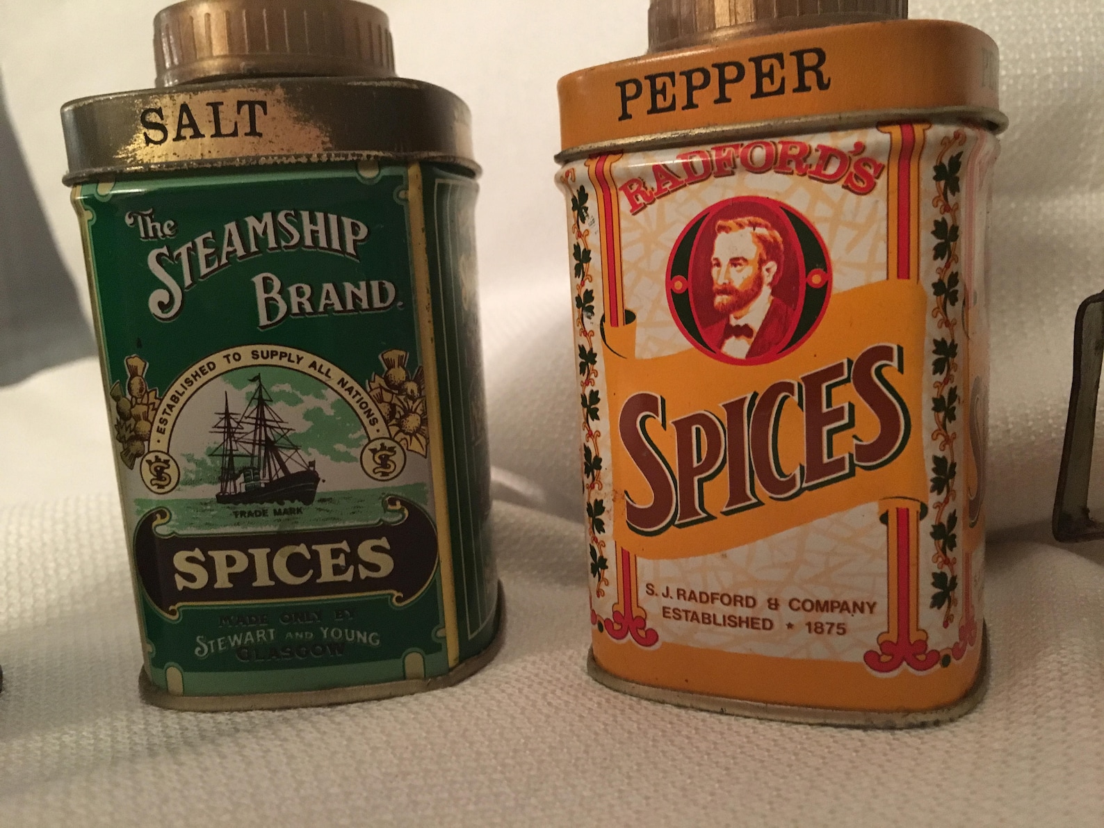 Vintage Spices Salt and Pepper Containers Etsy Hong Kong