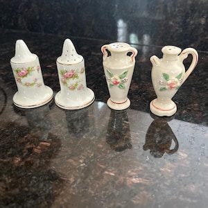 floral salt and pepper shakers