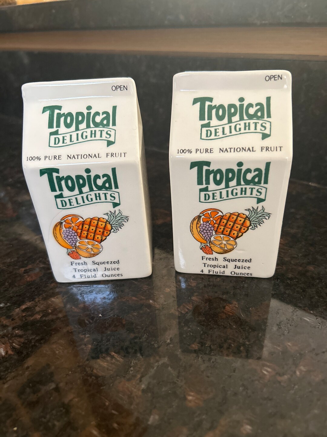 Tropicana Orange Juice Salt and Pepper Shakers Etsy