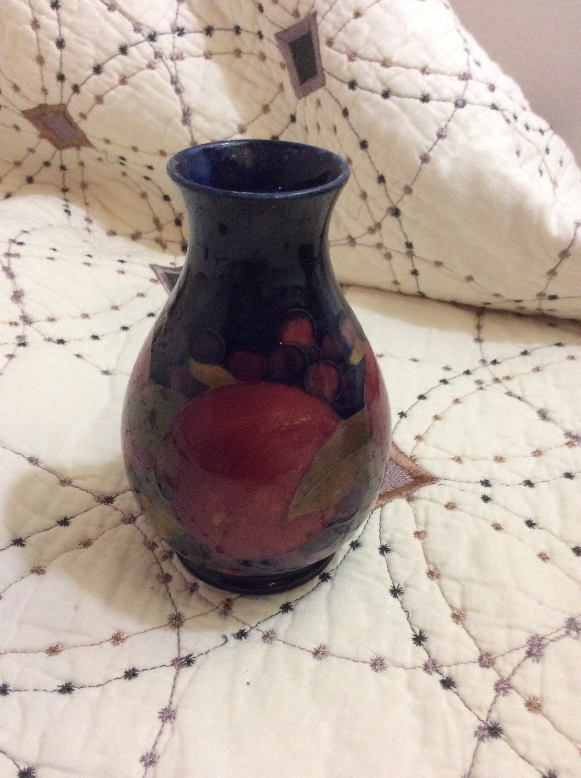 William Moorcroft Pomegranate Cabinet Vase C 1918 1947 Etsy