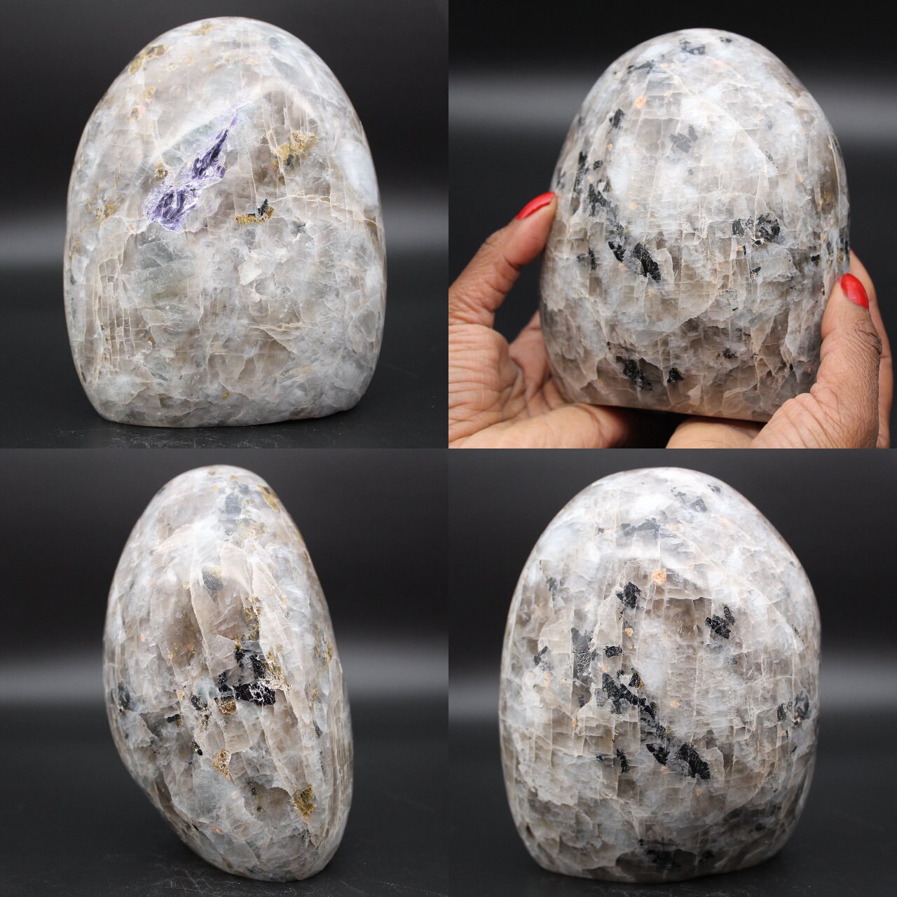 Pierre de Décoration à Inclusion Tourmaline 2300Gr 145mm Madagascar