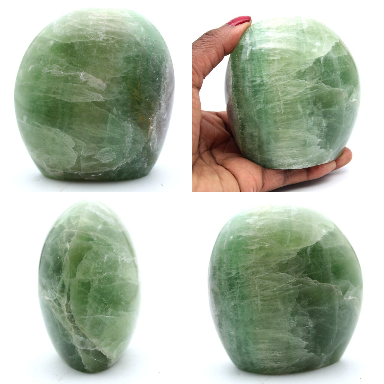Fluorite Verte Forme Polie 820Gr 90mm de Madagascar