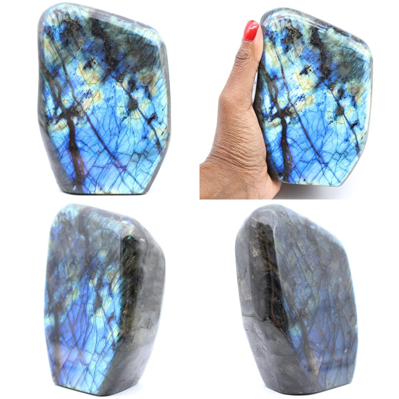 Pierre de Labradorite Forme Libre d'ornement 1380Gr Madagascar