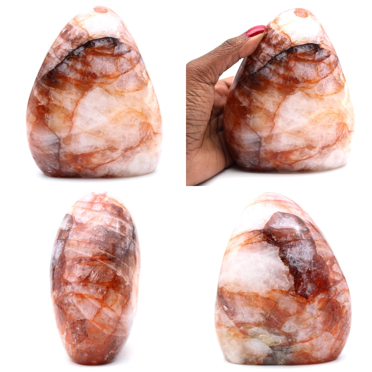 Forme Libre de Quartz Hématoïde 1500Gr 140mm Madagascar