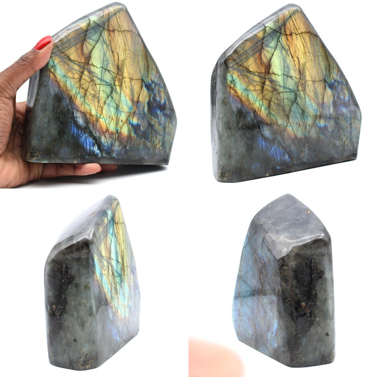 Forme Libre en Pierre de Labradorite Polie 1900Gr 145mm Madagascar