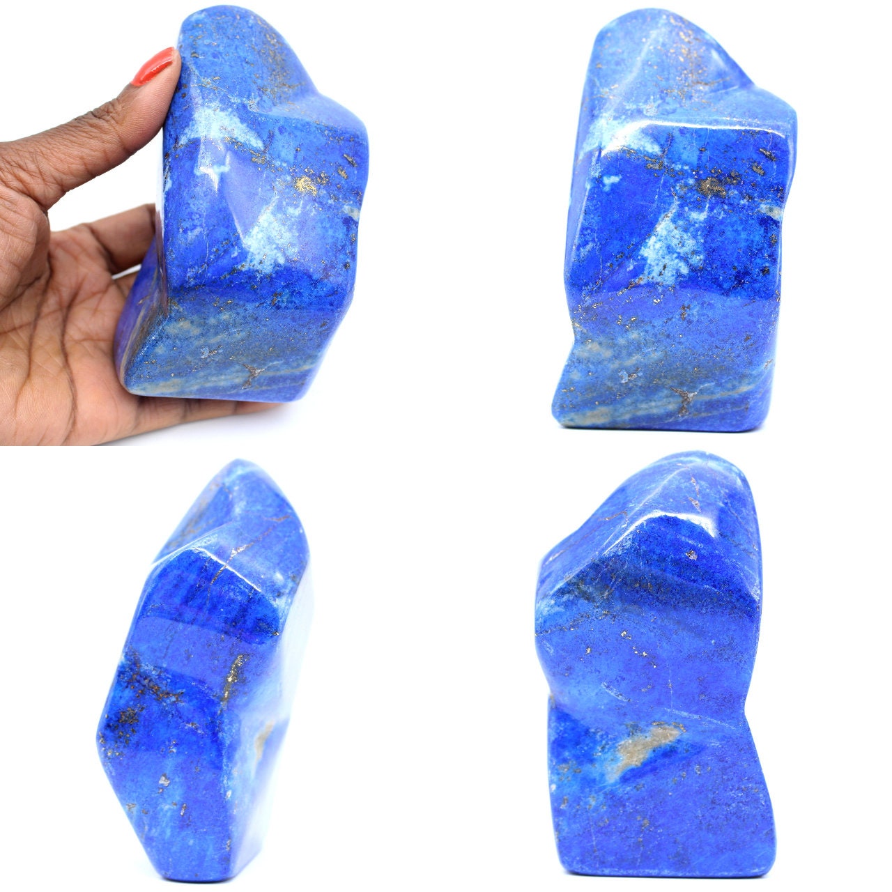 Pierre de Lapis-Lazuli Polie 570Gr 110mm Afghanistan