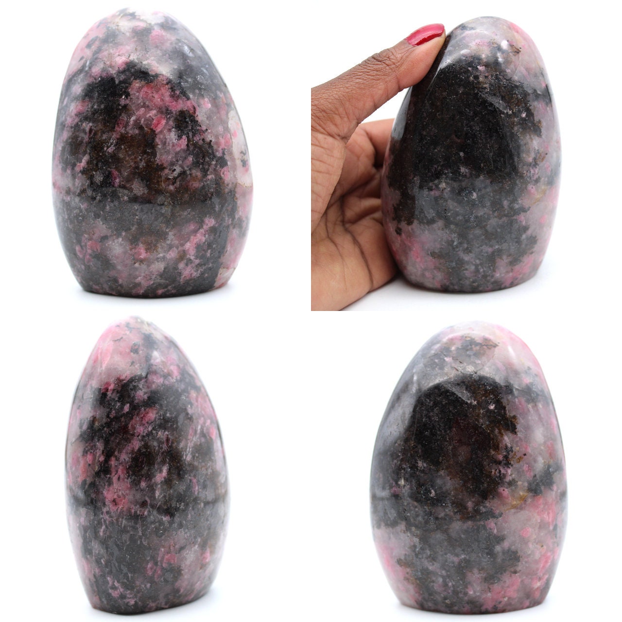 Forme Libre en Pierre de Rhodonite 750Gr 105mm Madagascar
