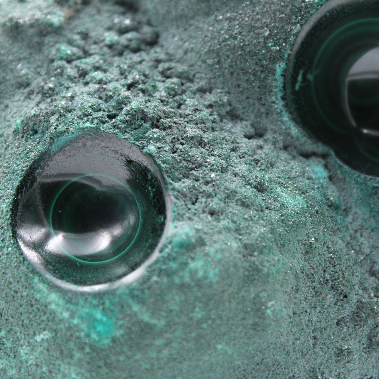 Bloc en Malachite Semi-Poli 540Gr 100mm de Congo-Kinshasa