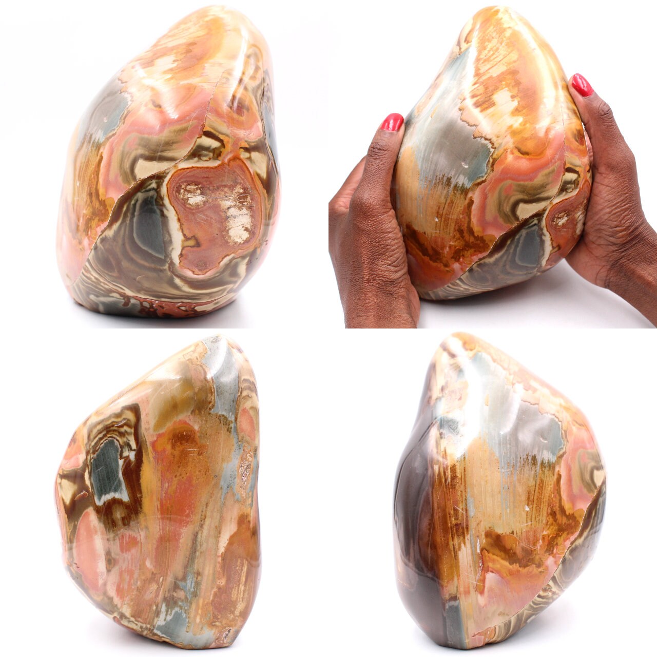 Jaspe Imprimée, Grande Pierre Polie d'ornement de 4 Kilo 4100Gr 190mm Madagascar