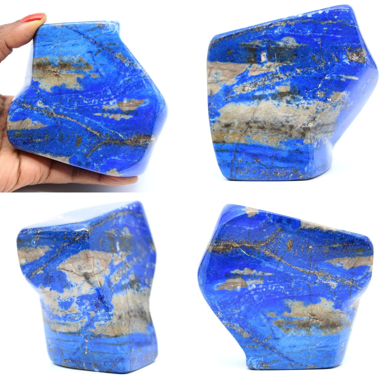 Décoration en Pierre de Lapis-Lazuli 800Gr 90mm Afghanistan