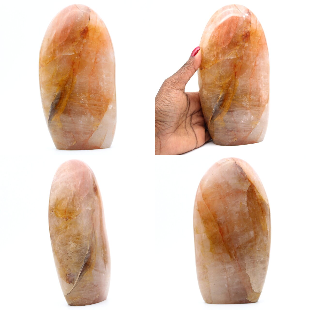 Forme Libre de Quartz Jaune 1450Gr 180mm Madagascar