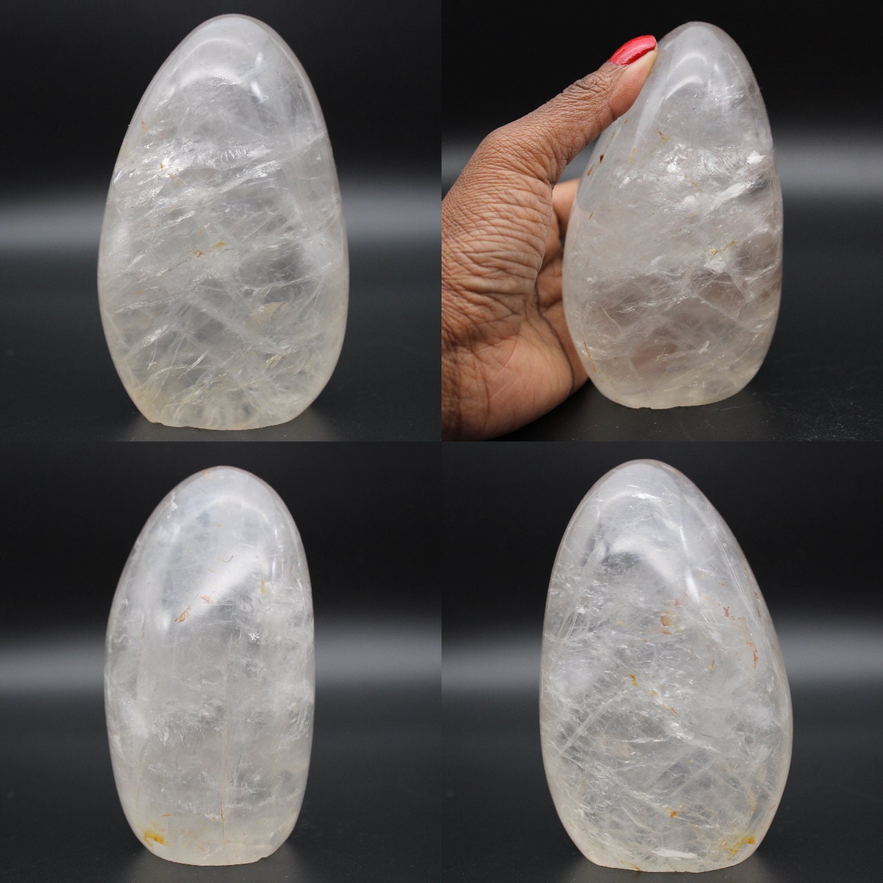 Quartz Cristal de Roche Naturel 1000Gr 125mm Madagascar