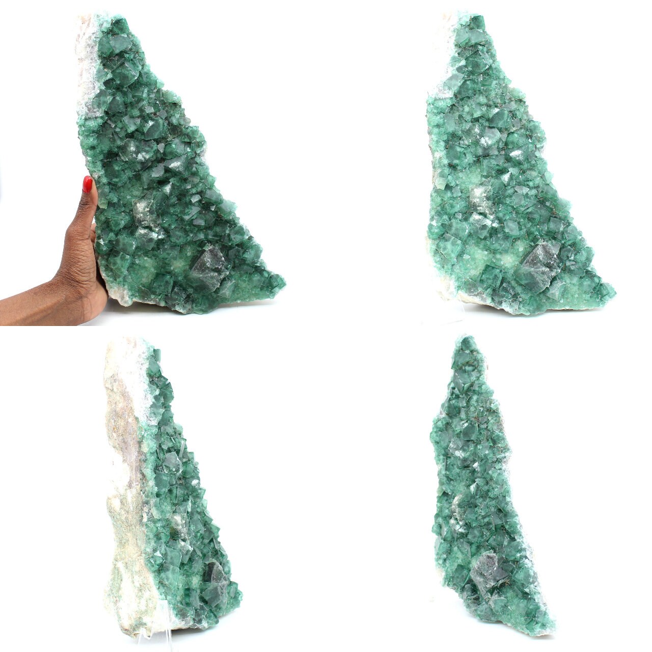 Fluorite Verte de Madagascar Près 4 Kilo 3900Gr 360mm Madagascar