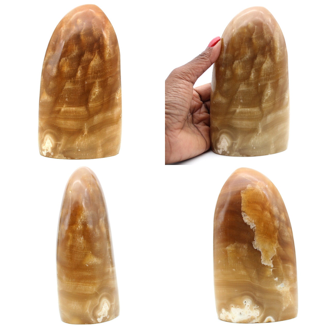 Forme Libre de Calcite Miel 1250Gr 155mm Madagascar