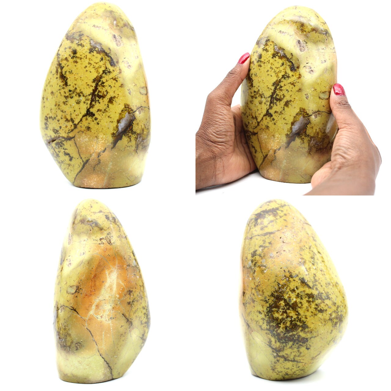 Pierre d'opale Verte Polie 2550Gr 190mm de Madagascar