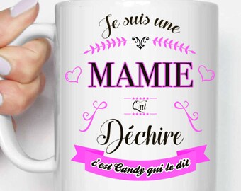 mug cup i m a grandma who rocks name etsy