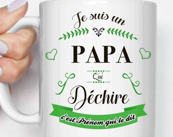 mug cup i m a dad who rocks name etsy