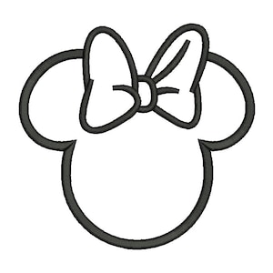 Minnie Ear Applique Design - 5 TAGLIE