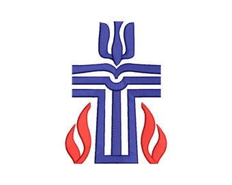 Presbyterian Logo Embroidery Design - 5 SIZES