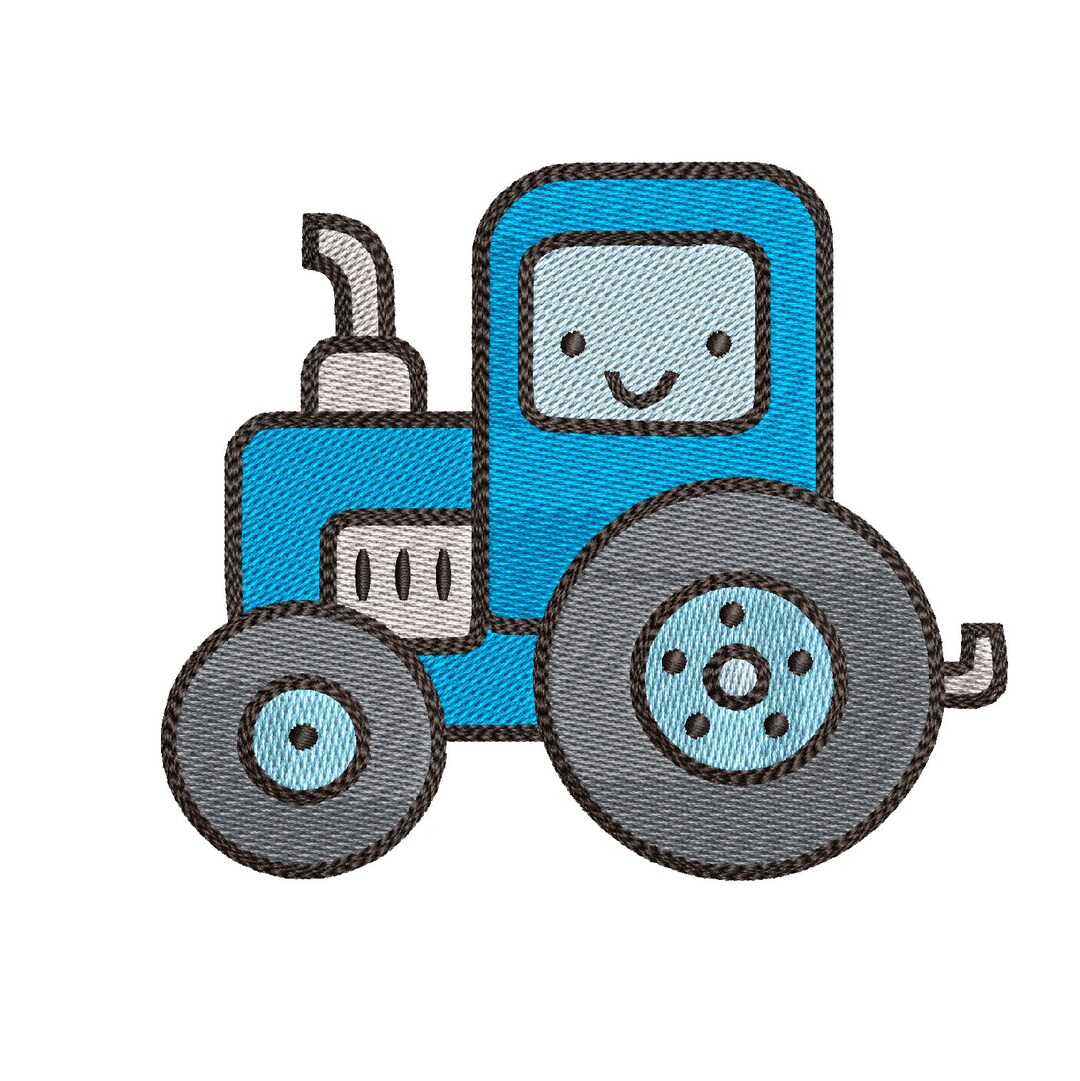 Tractor Embroidery Design - 5 SIZES - Etsy