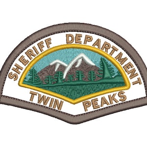 Twin Peaks Sheriff Embroidery Design
