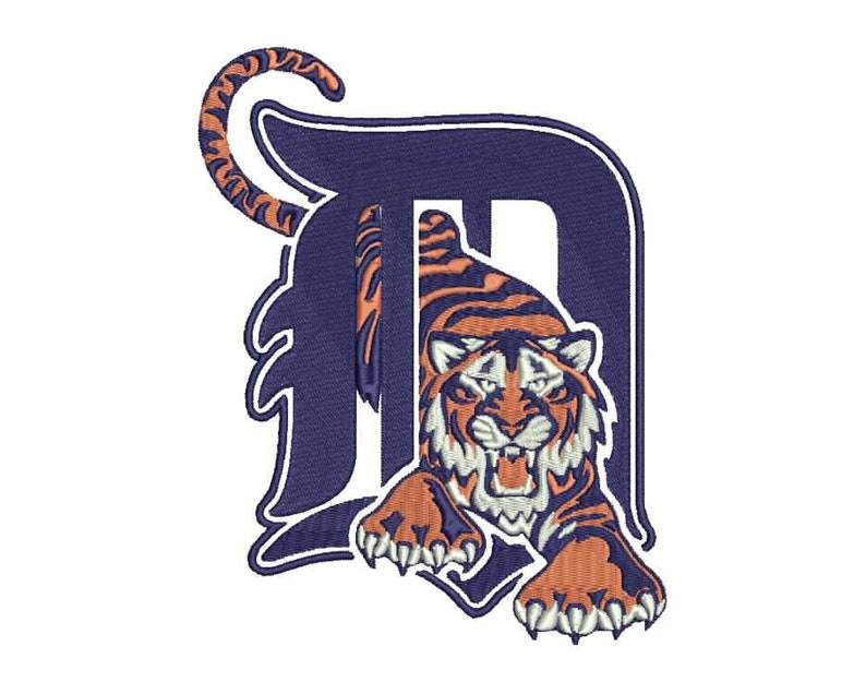 Detroit Tigers Embroidery Design 4 sizes 7 file types | Etsy