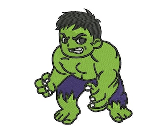Chibi Hulk Clipart Digital Download -  Hulk Superhero Character Art for Crafts