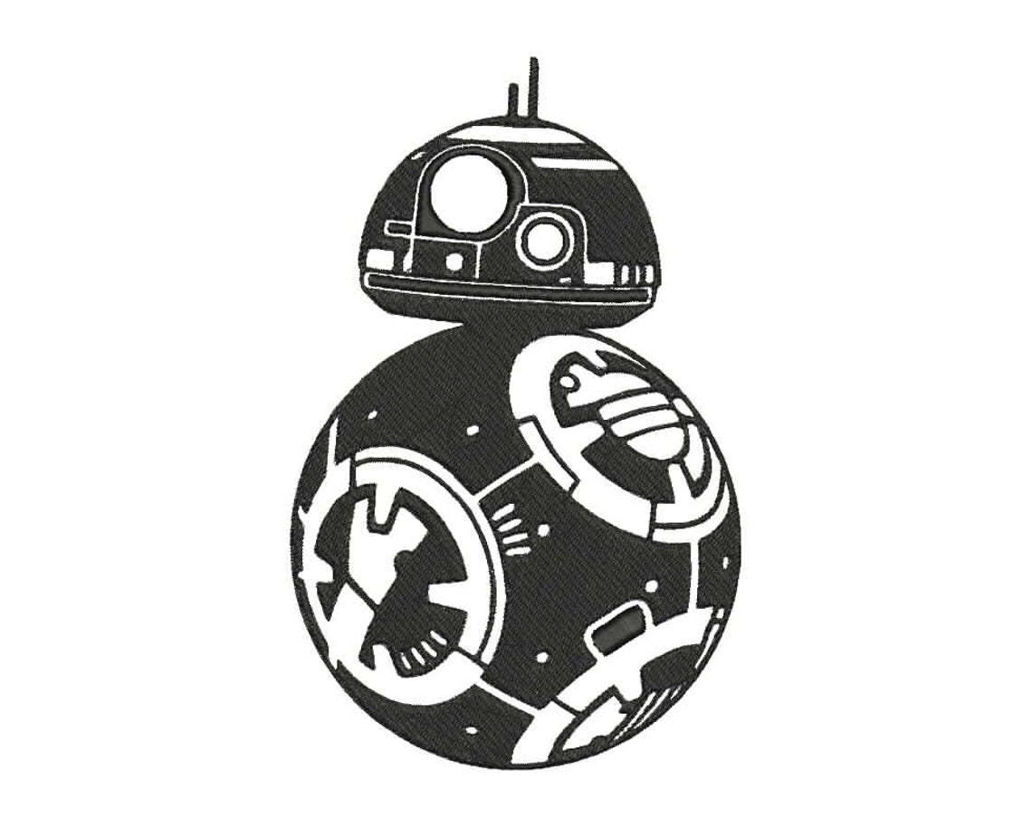 BB-8 Stencil Embroidery Design 4 sizes 7 file types | Etsy