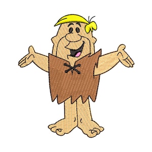 Barney Rubble Stickdatei - 4 Größen