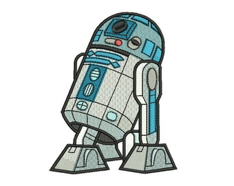 R2 D2 Embroidery Design - 4 SIZES