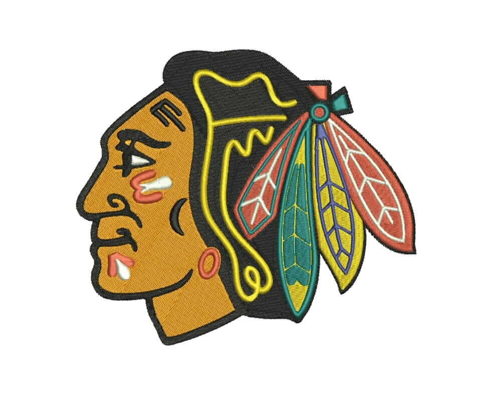 Chicago Blackhawks Embroidery Design 4 sizes 7 file Etsy