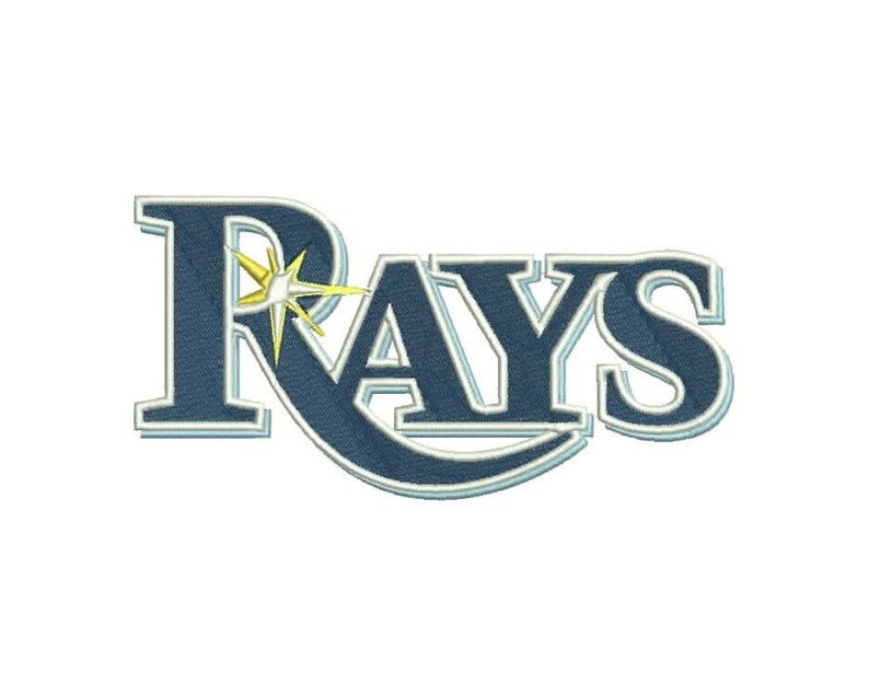 Tampa Bay Rays Embroidery Design 4 Sizes 7 File Types Etsy