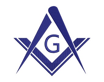 Free Mason Embroidery Design - 5 SIZES