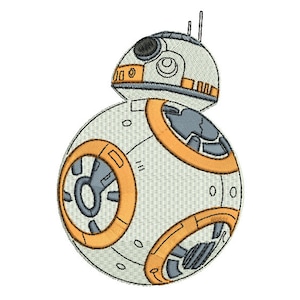 BB8 Embroidery Design - 5 TAGLIE