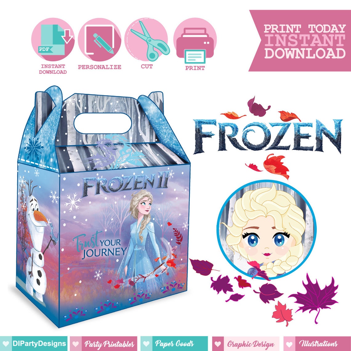 Frozen 2 Party Box Frozen 2 Party Favors Frozen 2 Etsy