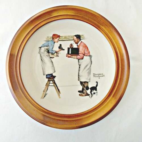 Norman Rockwell Collector's Plate Series- A Helping newest Hand, 1979 Limited Edition, by Gorham