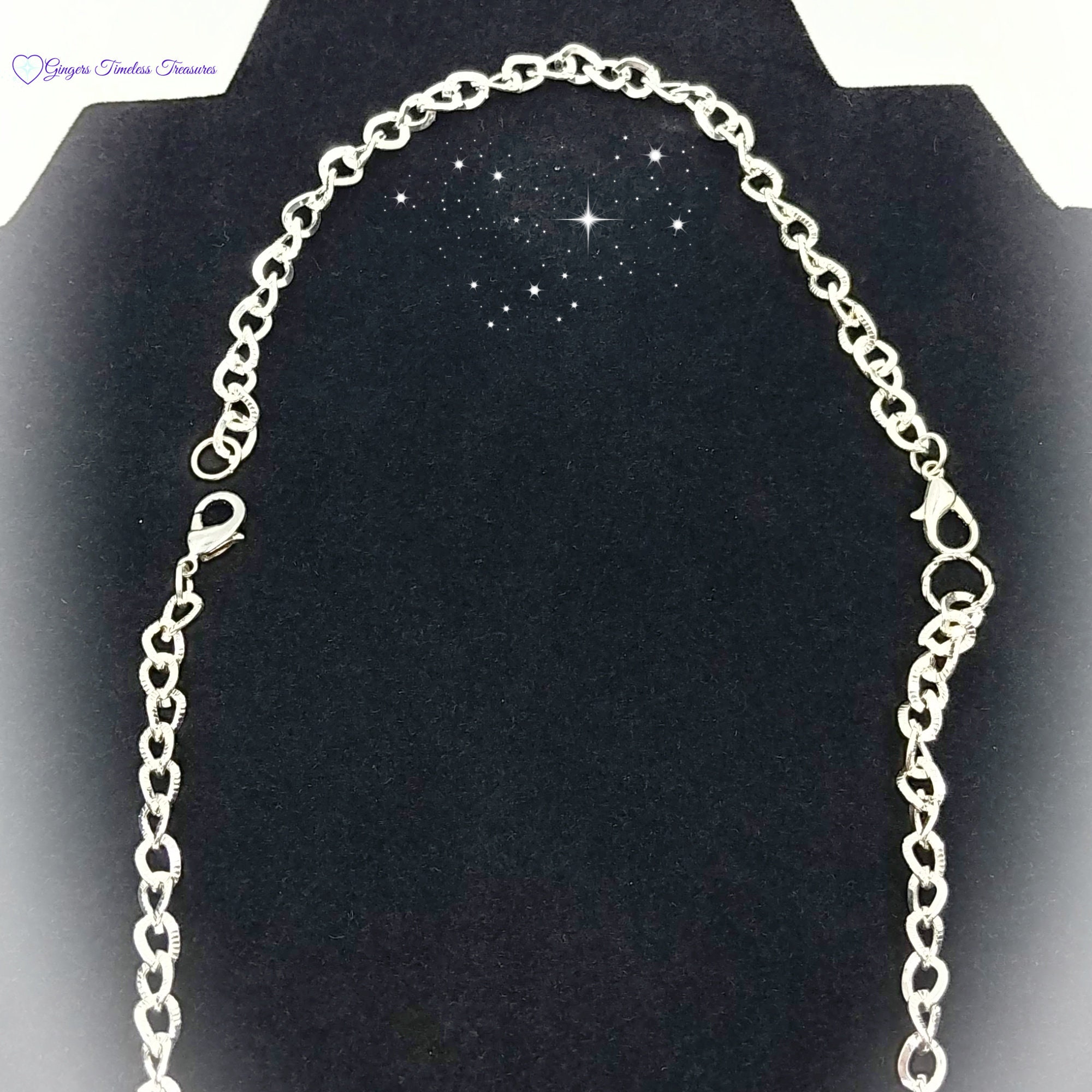 Silver Necklace Extender 6 Inch Chain 
