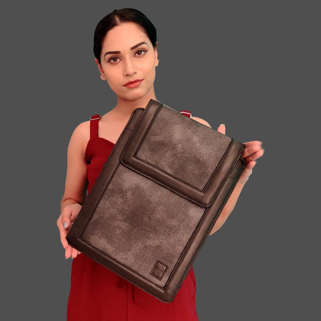 Leather Laptop Case Laptop Stand Computer Sleeve Macbook Etsy