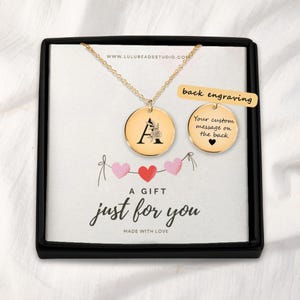 Collar con inicial floral personalizado, collar con iniciales personalizado, collar con letra A, joyería personalizada, collar con letra de regalo, inicial de oro