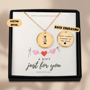 Collar con inicial floral personalizado Collar con inicial personalizado Collar con letra I Joyas personalizadas Regalo con letra Collar con inicial I dorada Regalo