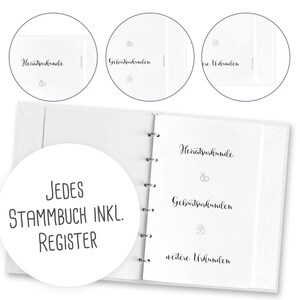 Stammbuch der Familie Stammbuch Hochzeit Familienstammbuch Etsy