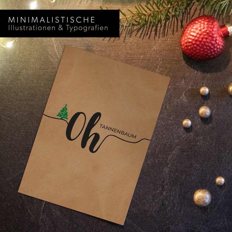 16 Weihnachtskarten Umschläge Grußkarten Weihnachten Postkarten Set Grußkarten handgemacht und handgemalt Bild 9