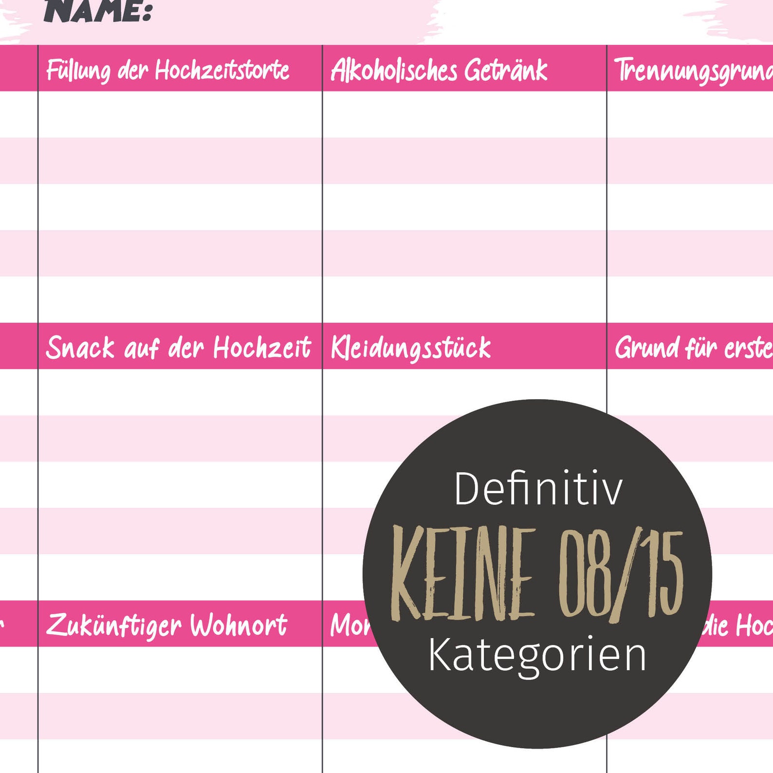 Stadt Land Braut 50 Seiten in A4 Junggesellinnenabschied | Etsy Australia