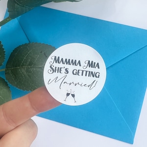 Mamma Mia She’s Getting Married! Hen Party/Do Stickers