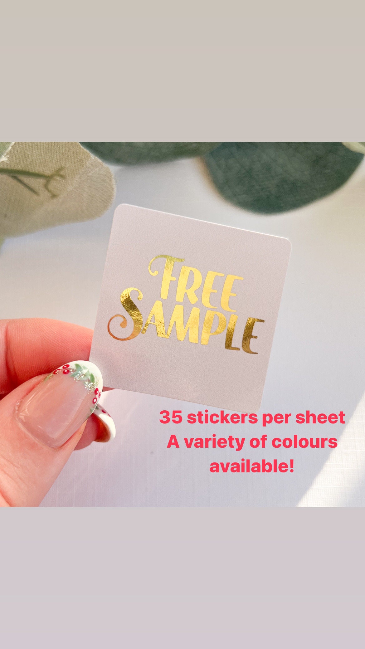 Freebie Stickers, Free Sample Sticker, Small Business Packaging