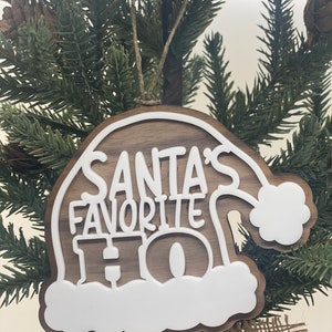 Santa’s Favorite Ho Gingerbread Ornament