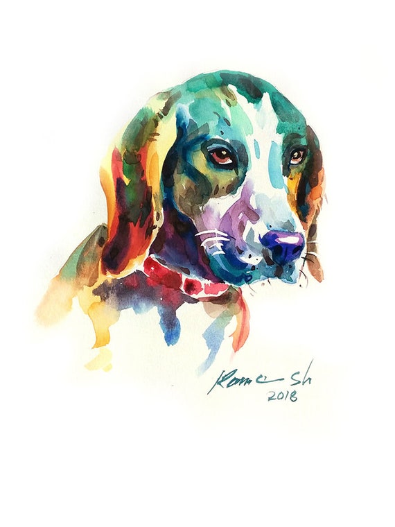 custom dog art prints
