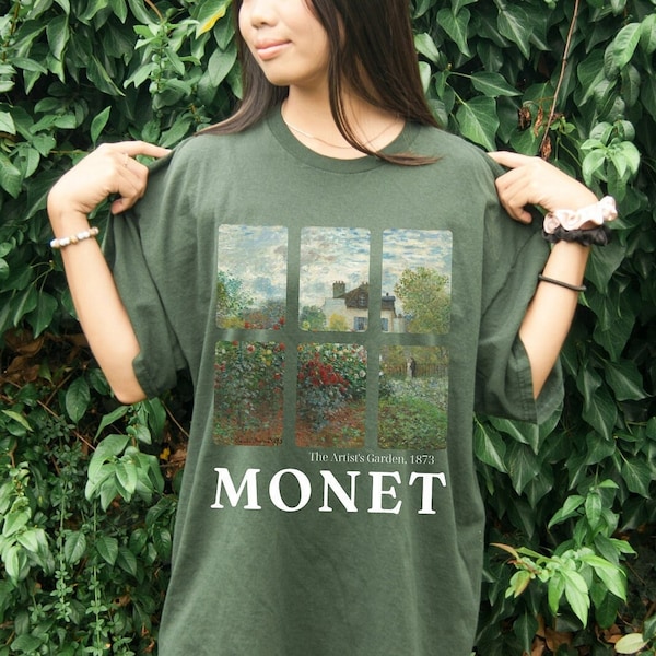 Monet Shirt Art Shirt Aesthetic Clothes Claude Monet Art History Shirt Indie T Shirt Art TShirt Famous Artist Shirt Art Teacher Shirt