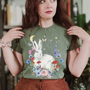 Year of the Rabbit Shirt Rabbit Shirt Cottagecore Shirt Cottagecore ...